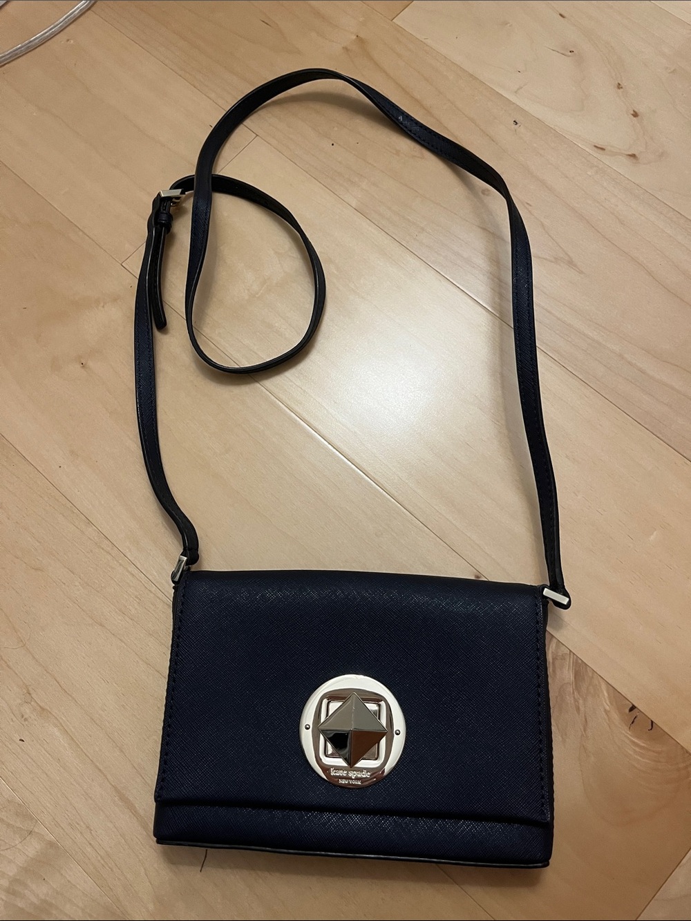 Kate Spade Navy Saffiano Crossbody Bag